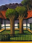 Fernando Botero Canvas Paintings - El patio